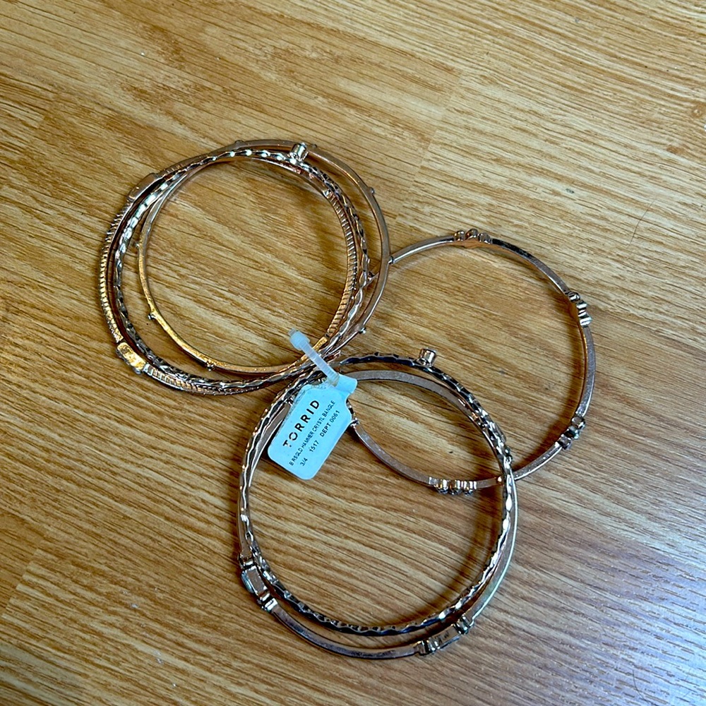 A set of women’s bracelets